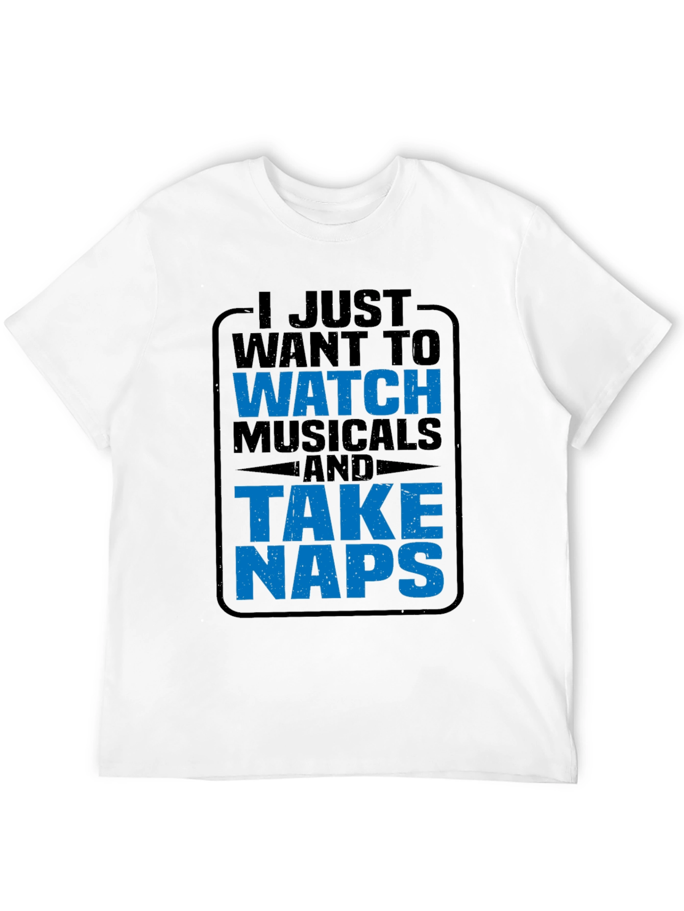 Musicals & Naps T-Shirt - Comfy Black Tee