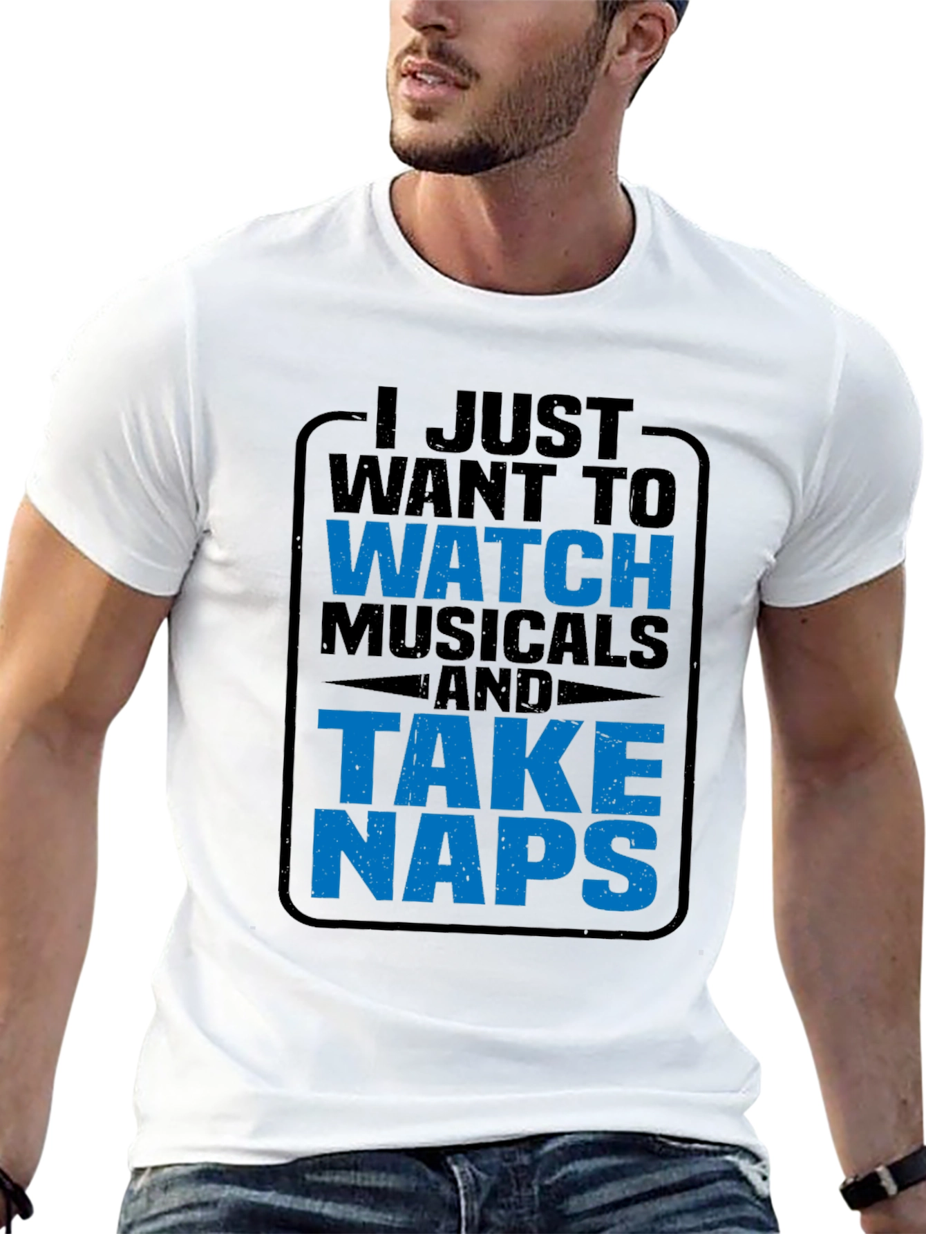 Musicals & Naps T-Shirt - Comfy Black Tee