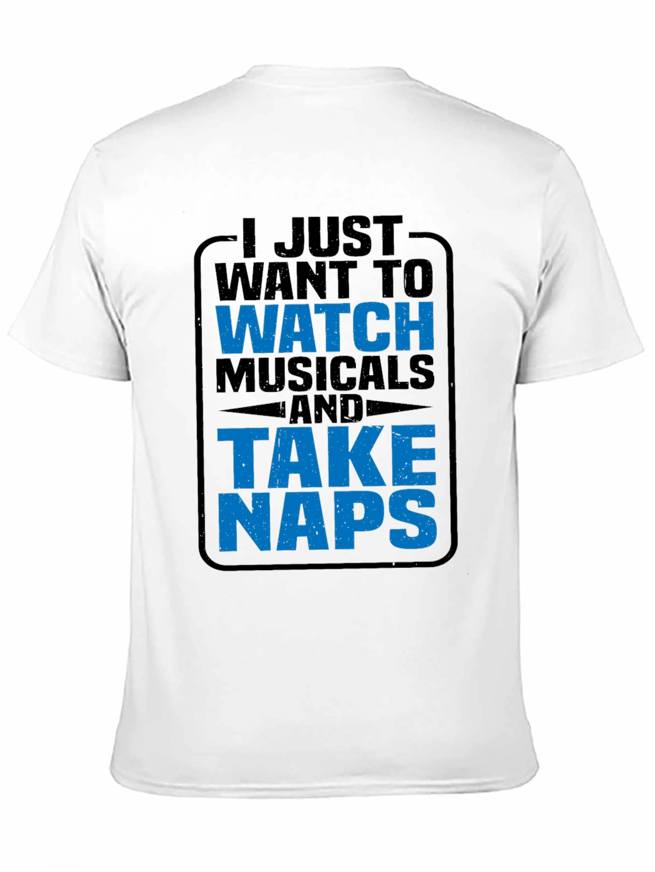 Musicals & Naps T-Shirt - Comfy Black Tee