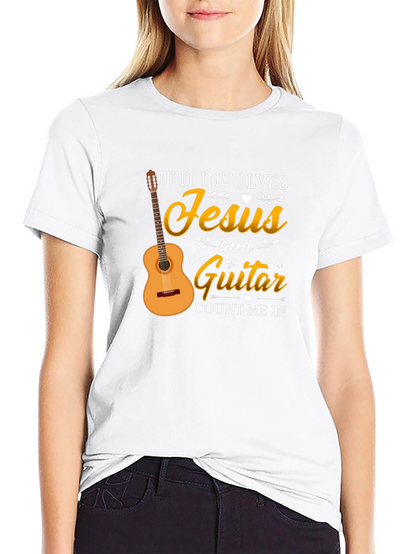 Jesus and Guitar T-Shirt - Christian Music Lover Tee