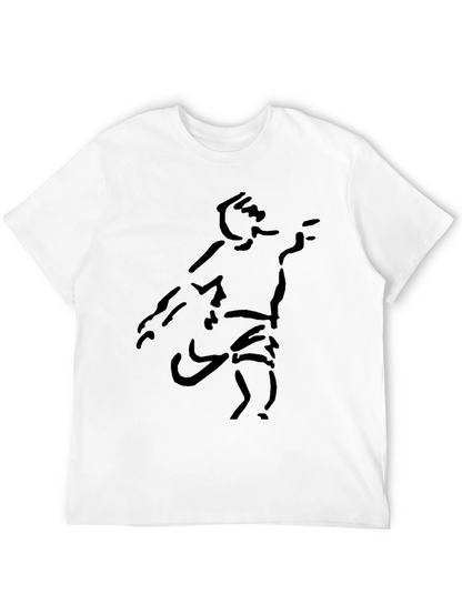 Abstract Figure Black Tee