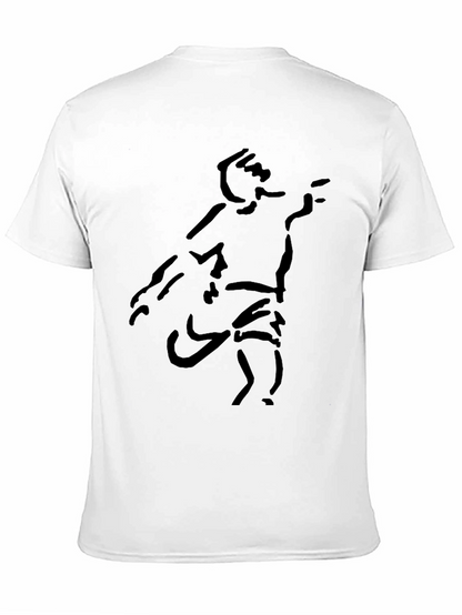 Abstract Figure Black Tee