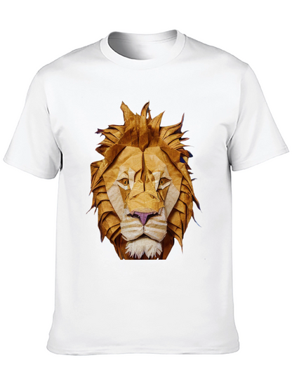 Origami Lion Graphic Tee - Black