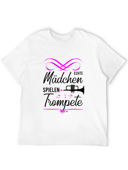 Girls Play Trumpet T-Shirt - Fun Musical Tee