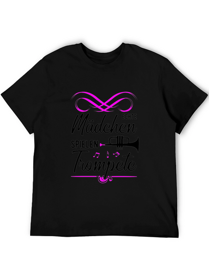 Girls Play Trumpet T-Shirt - Fun Musical Tee