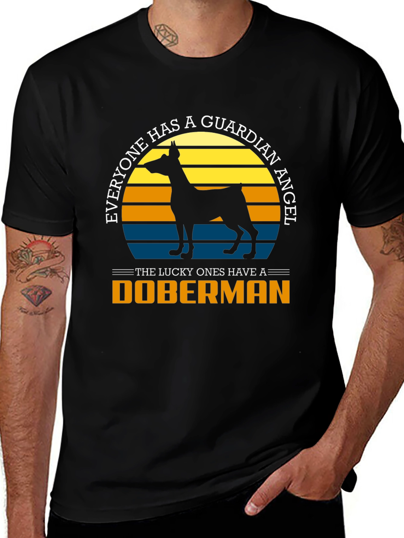 Doberman Guardian Angel T-Shirt