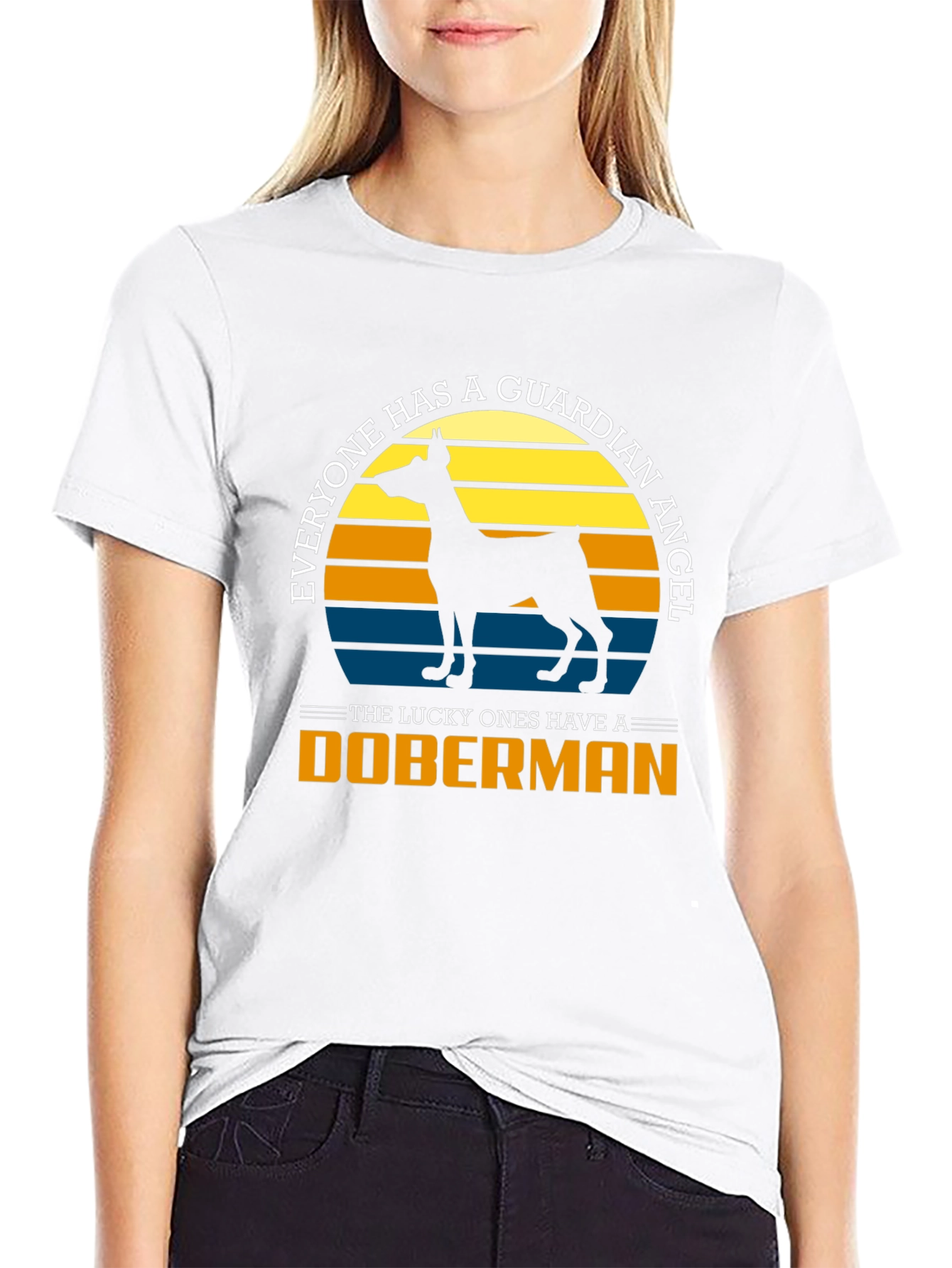 Doberman Guardian Angel T-Shirt