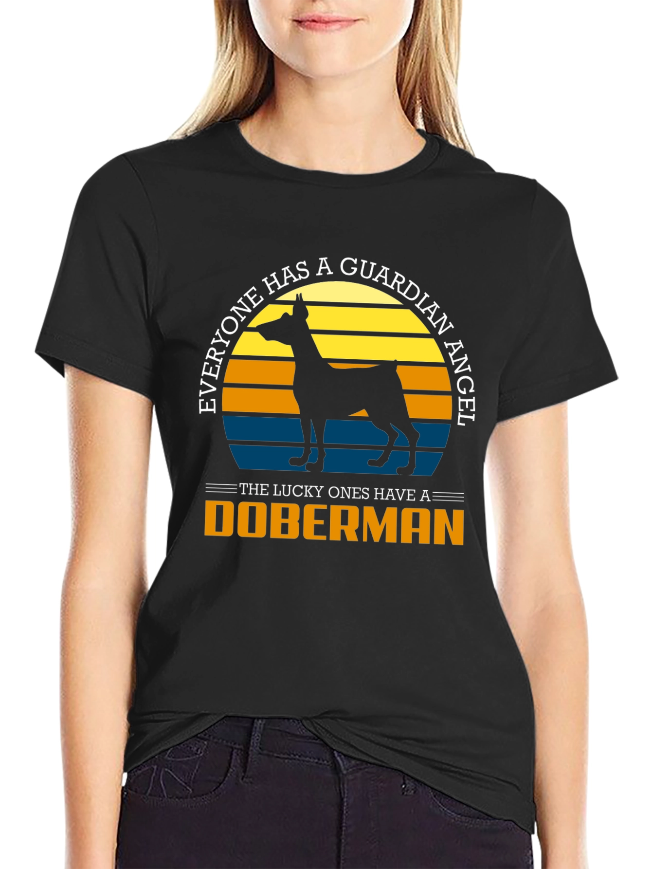 Doberman Guardian Angel T-Shirt