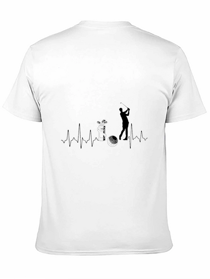 Golf Heartbeat T-Shirt - Golfer Gift