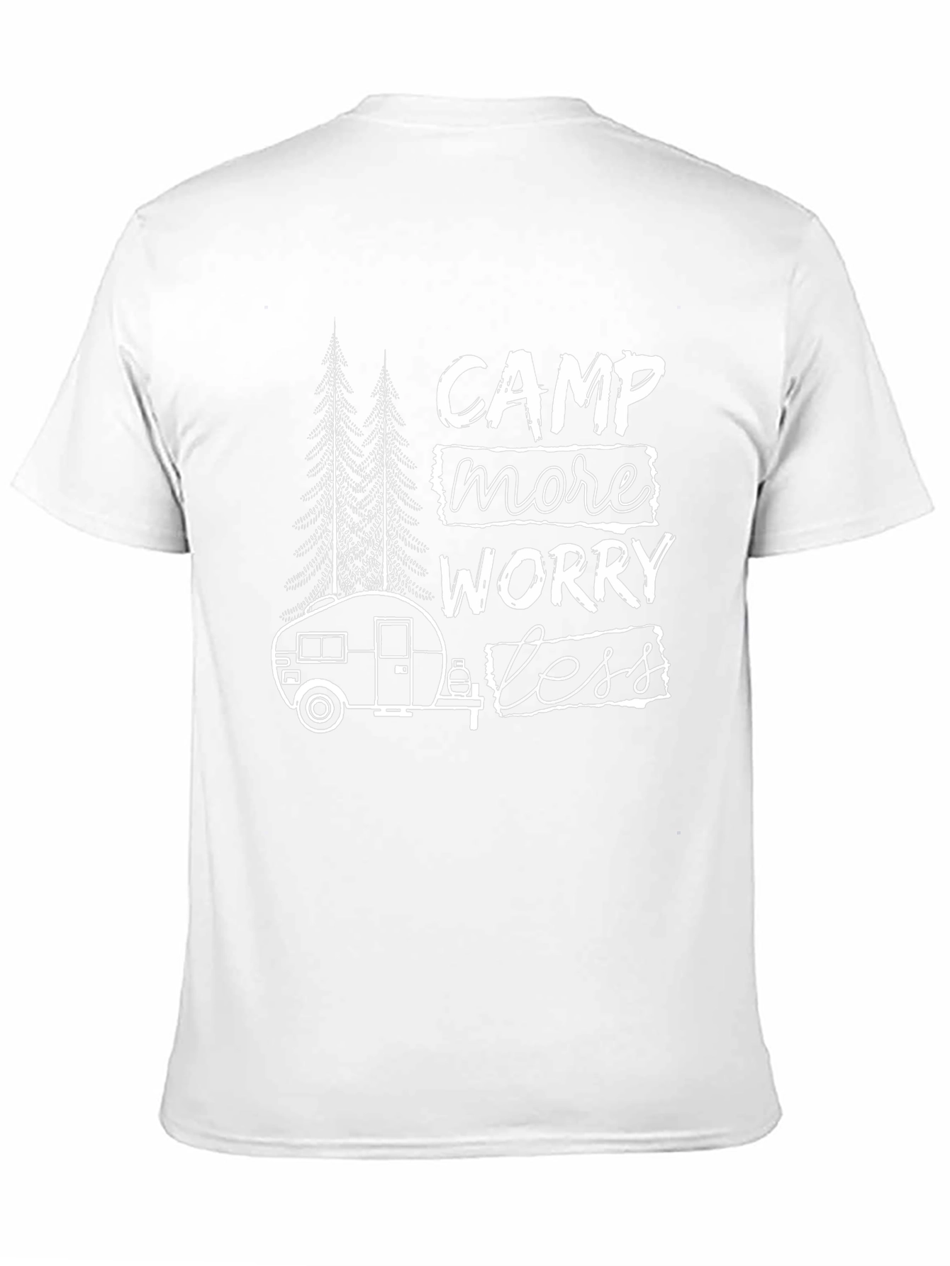 Camp More Worry Less Graphic T-Shirt