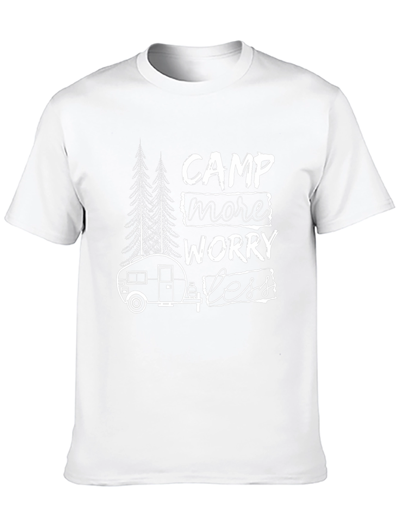 Camp More Worry Less Graphic T-Shirt