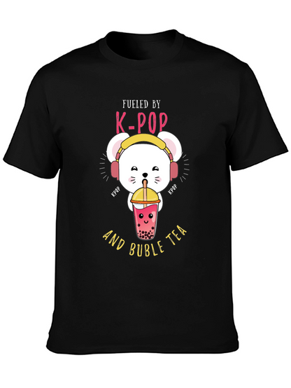 K-Pop Bubble Tea Graphic T-Shirt