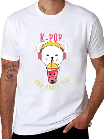 K-Pop Bubble Tea Graphic T-Shirt