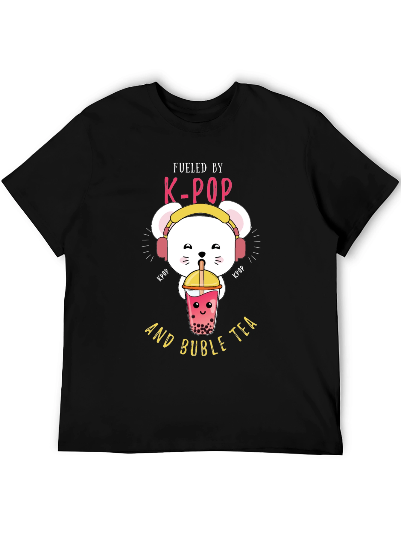 K-Pop Bubble Tea Graphic T-Shirt