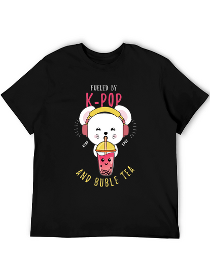 K-Pop Bubble Tea Graphic T-Shirt