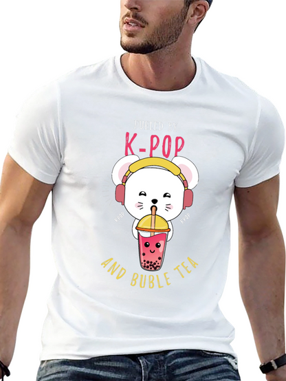 K-Pop Bubble Tea Graphic T-Shirt
