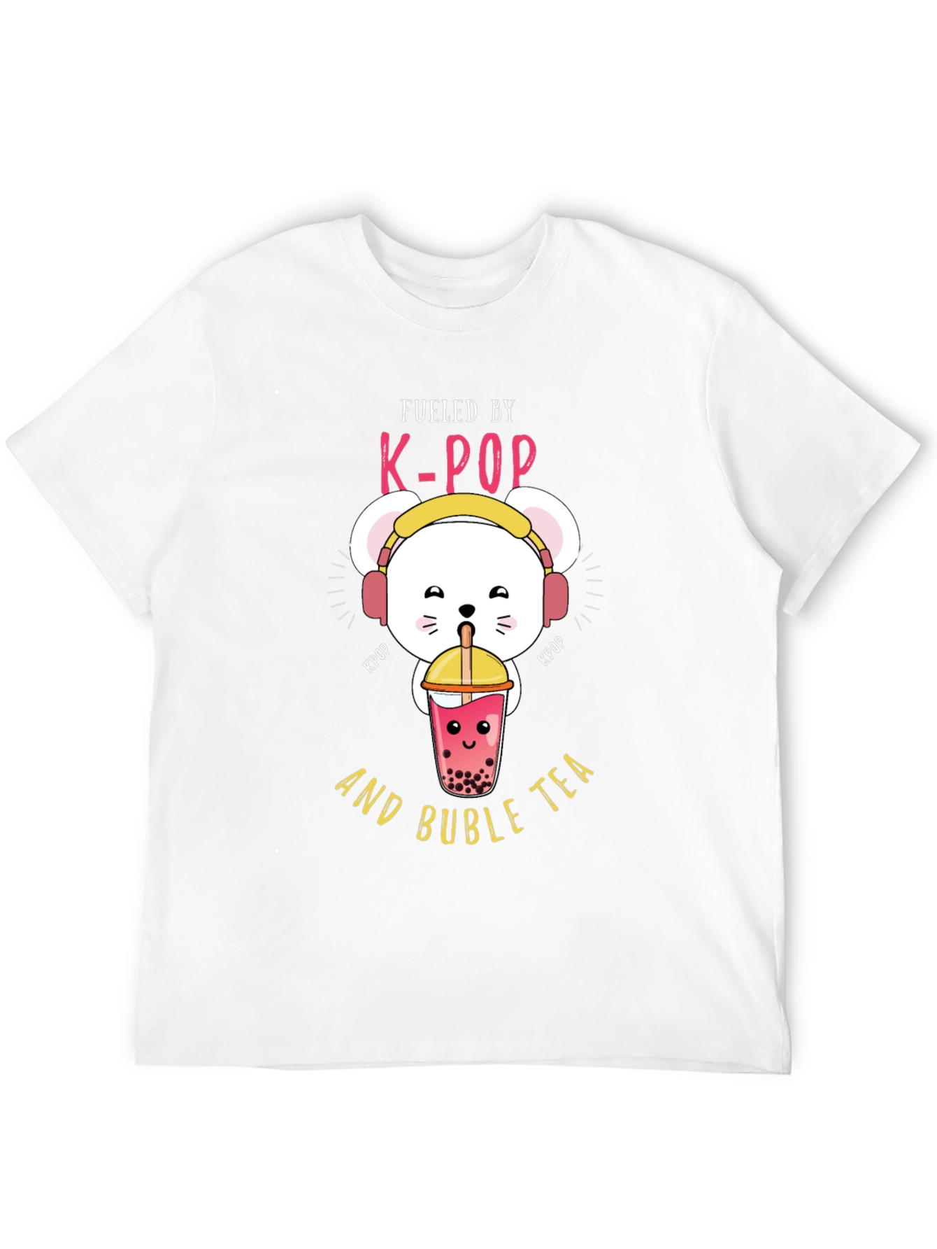 K-Pop Bubble Tea Graphic T-Shirt