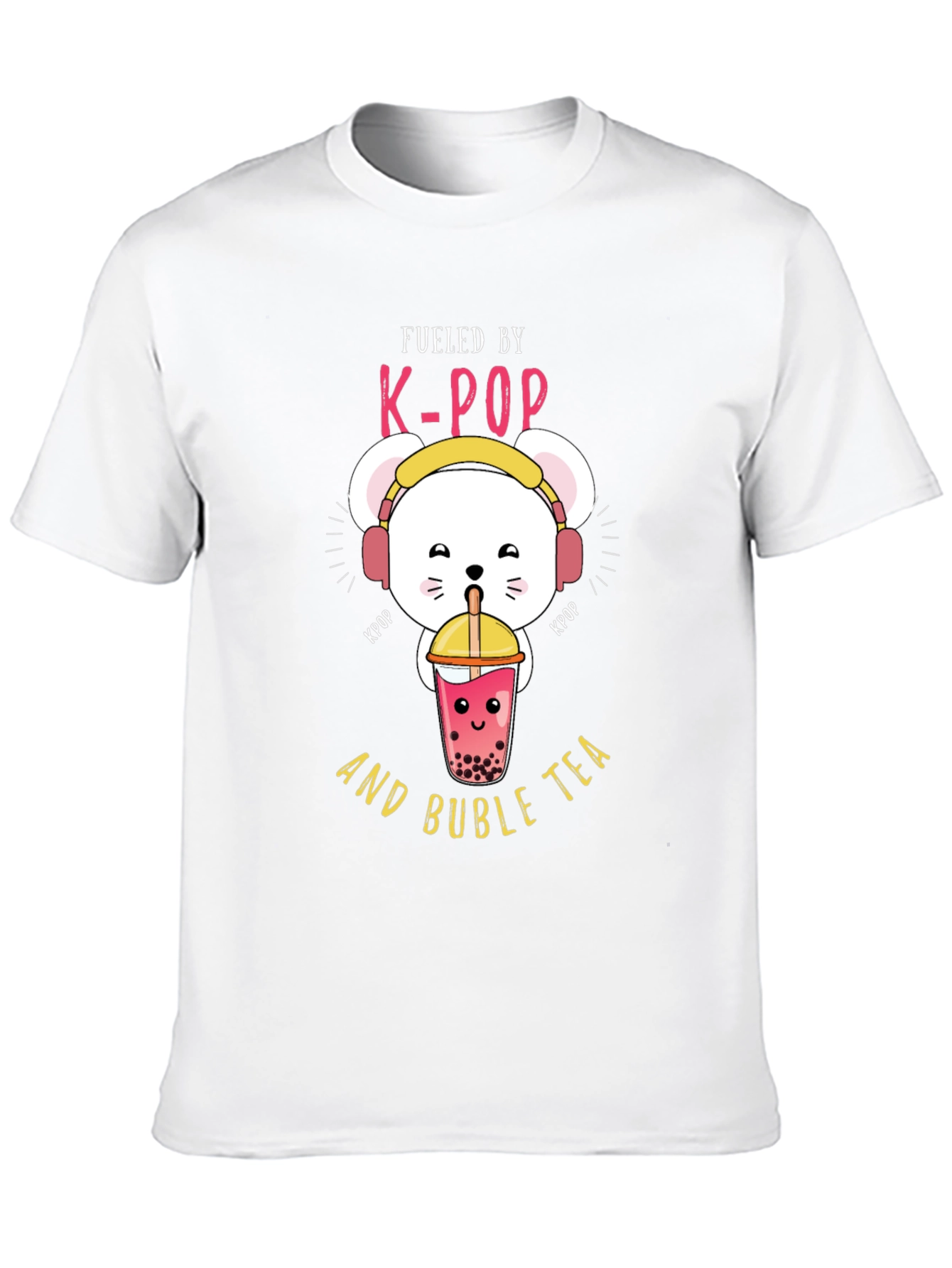 K-Pop Bubble Tea Graphic T-Shirt