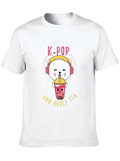 K-Pop Bubble Tea Graphic T-Shirt