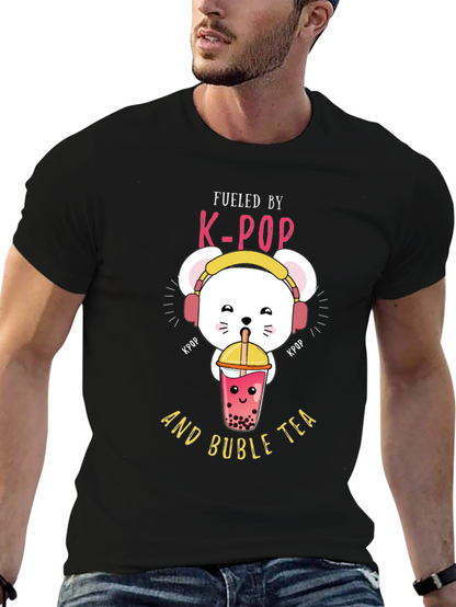 K-Pop Bubble Tea Graphic T-Shirt