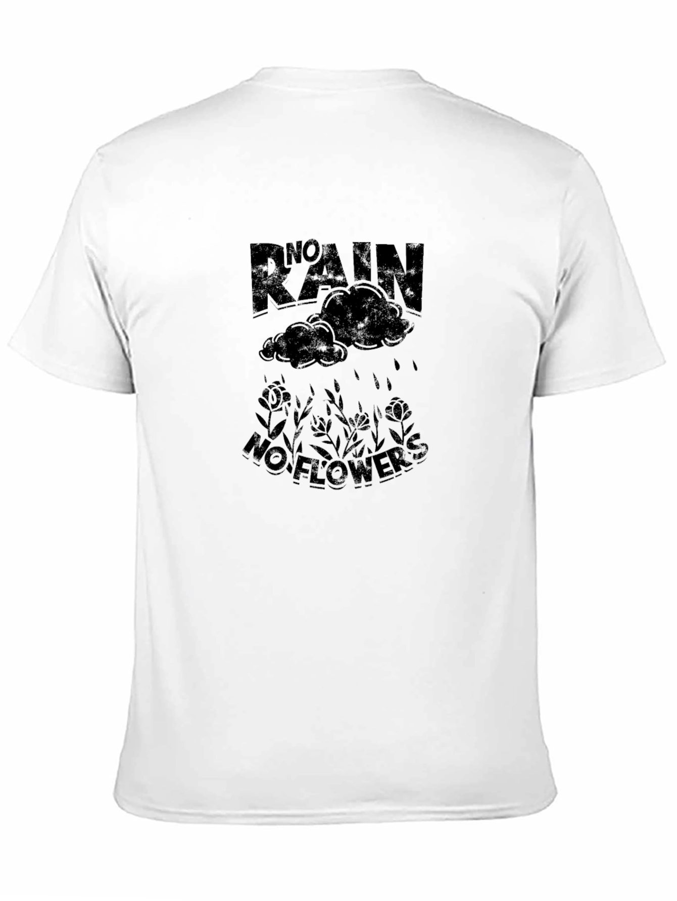 No Rain No Flowers Graphic Tee - Black