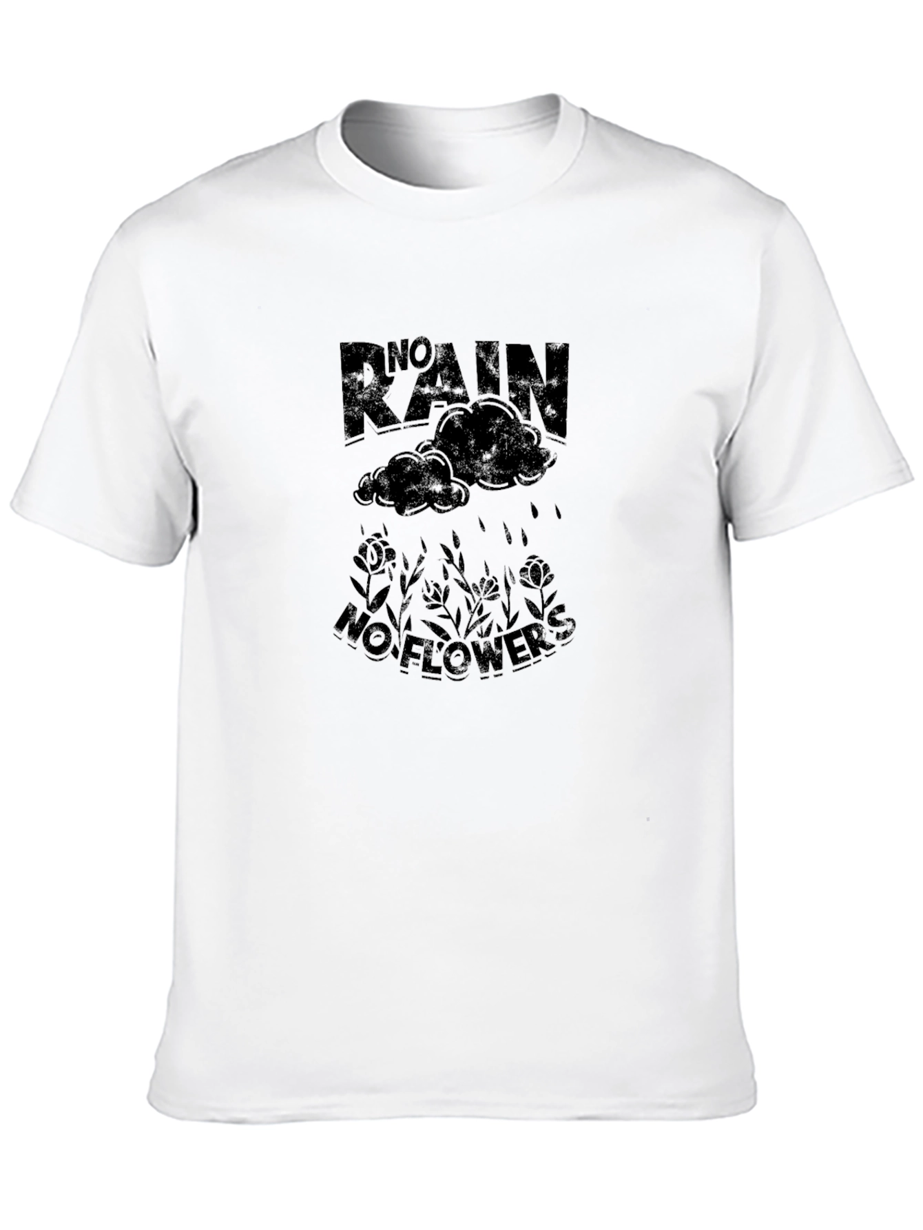 No Rain No Flowers Graphic Tee - Black