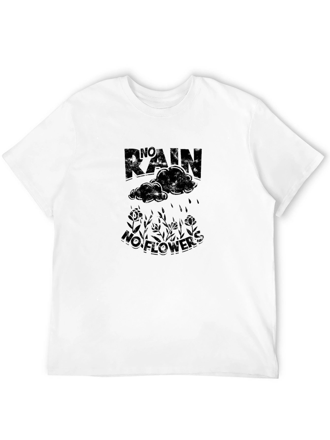 No Rain No Flowers Graphic Tee - Black