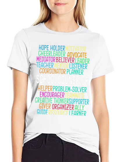 School Counselor Word Art T-Shirt