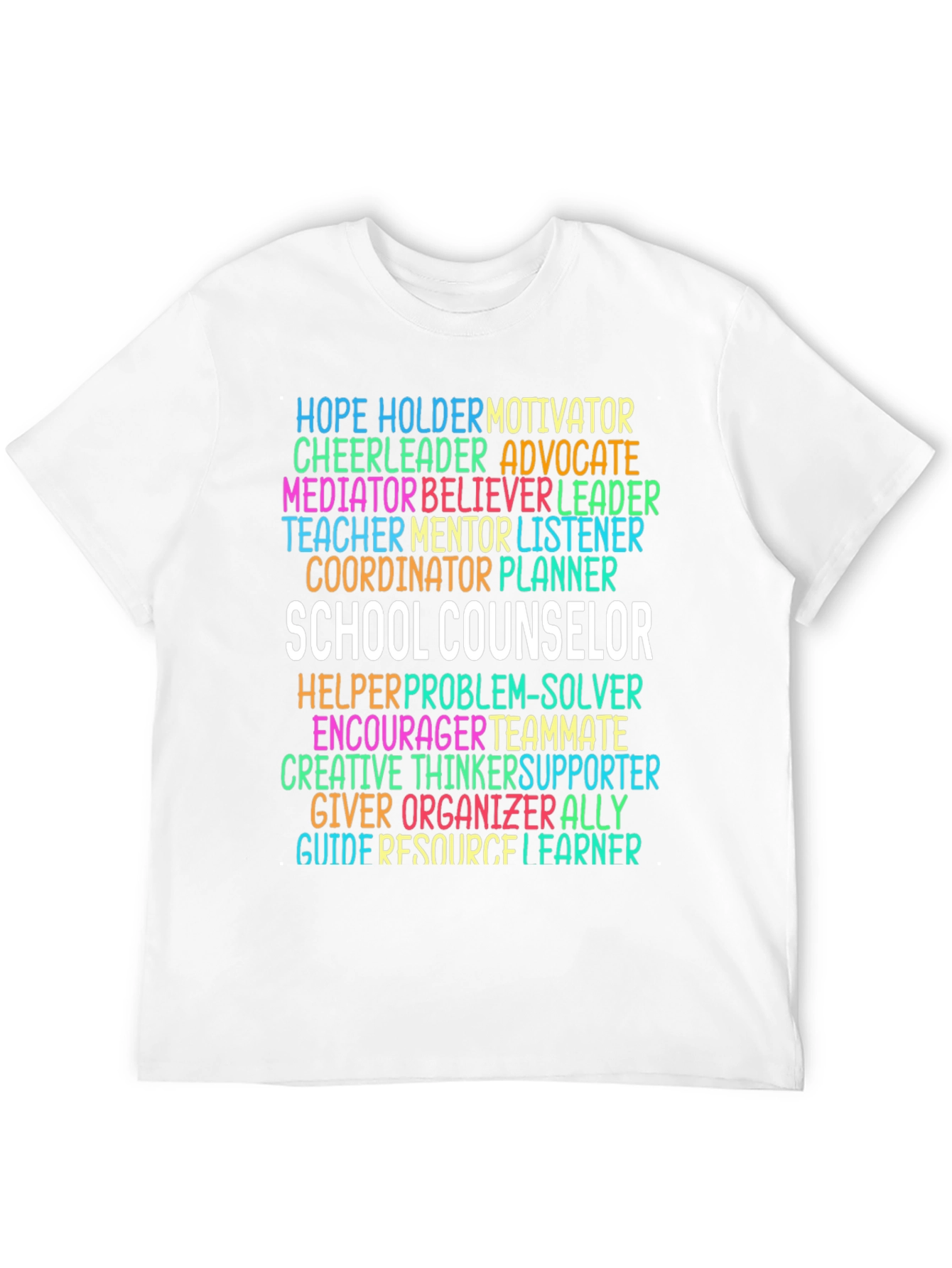 School Counselor Word Art T-Shirt