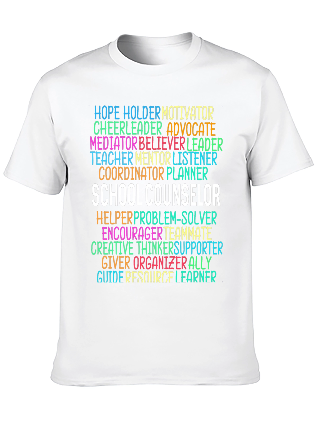 School Counselor Word Art T-Shirt