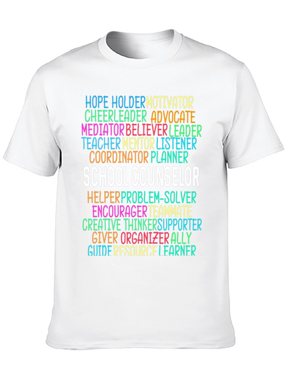 School Counselor Word Art T-Shirt