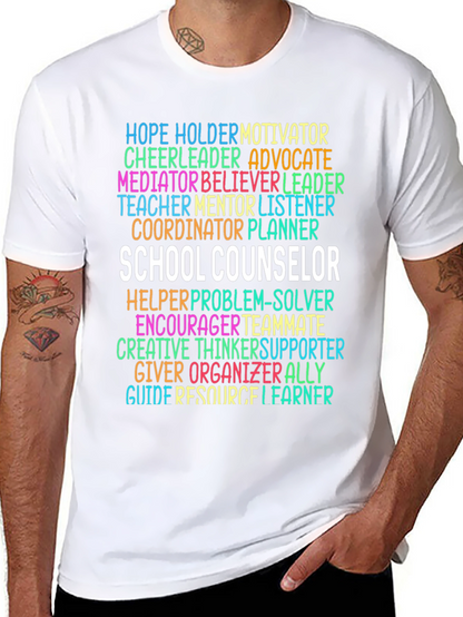 School Counselor Word Art T-Shirt