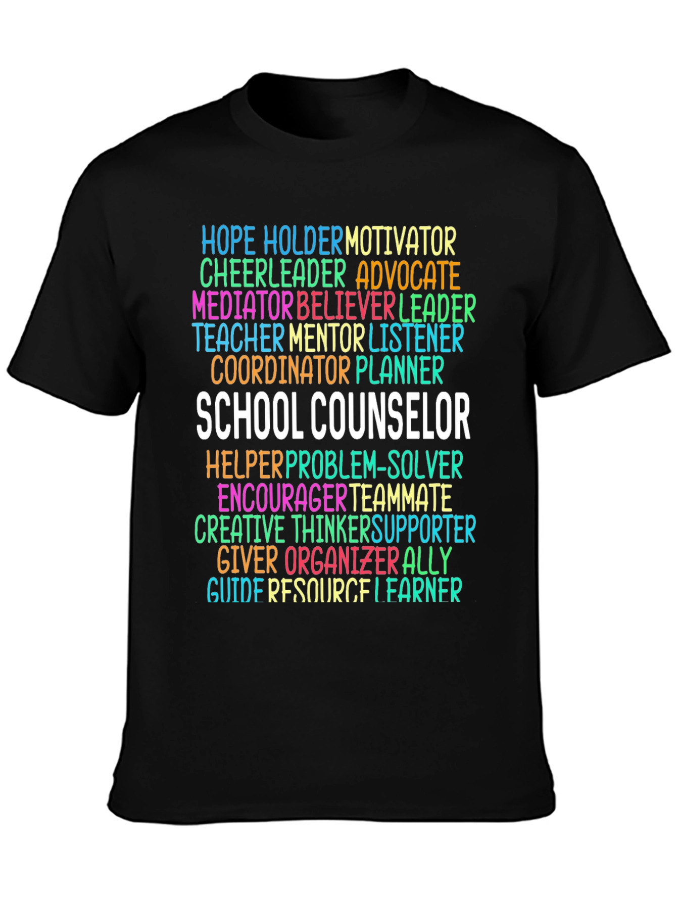 School Counselor Word Art T-Shirt