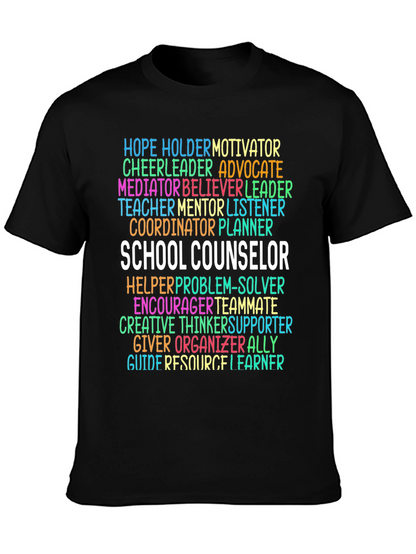 School Counselor Word Art T-Shirt