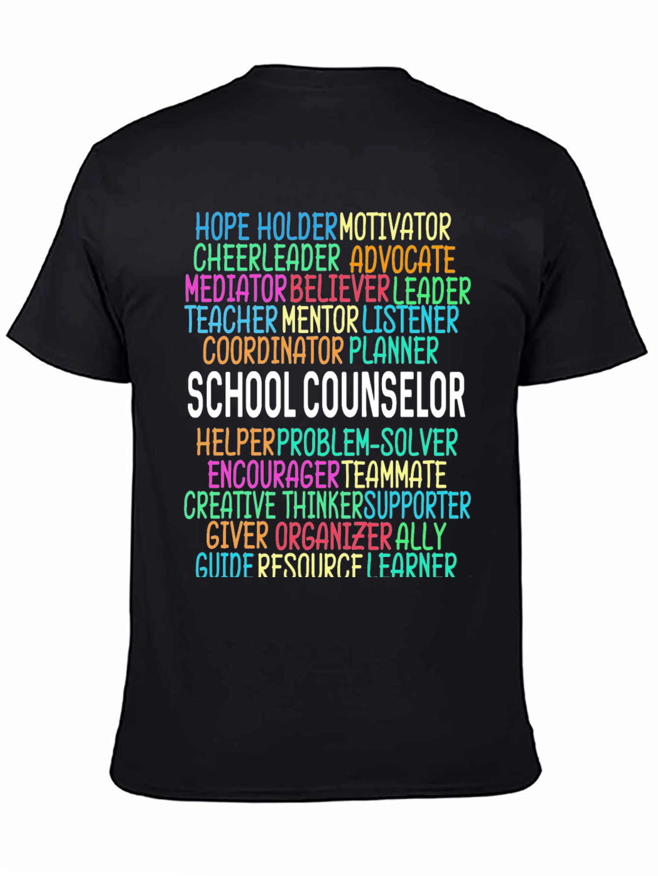School Counselor Word Art T-Shirt