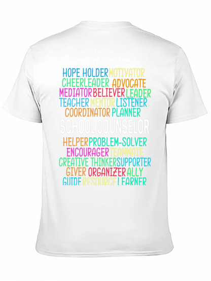 School Counselor Word Art T-Shirt