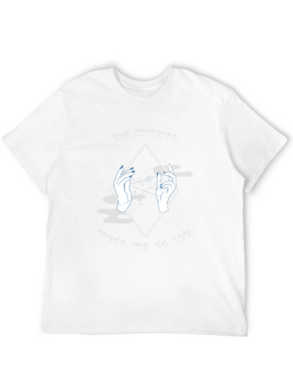 Universe Made Me Do This Graphic T-Shirt - Black