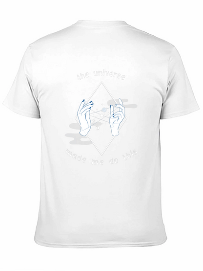 Universe Made Me Do This Graphic T-Shirt - Black