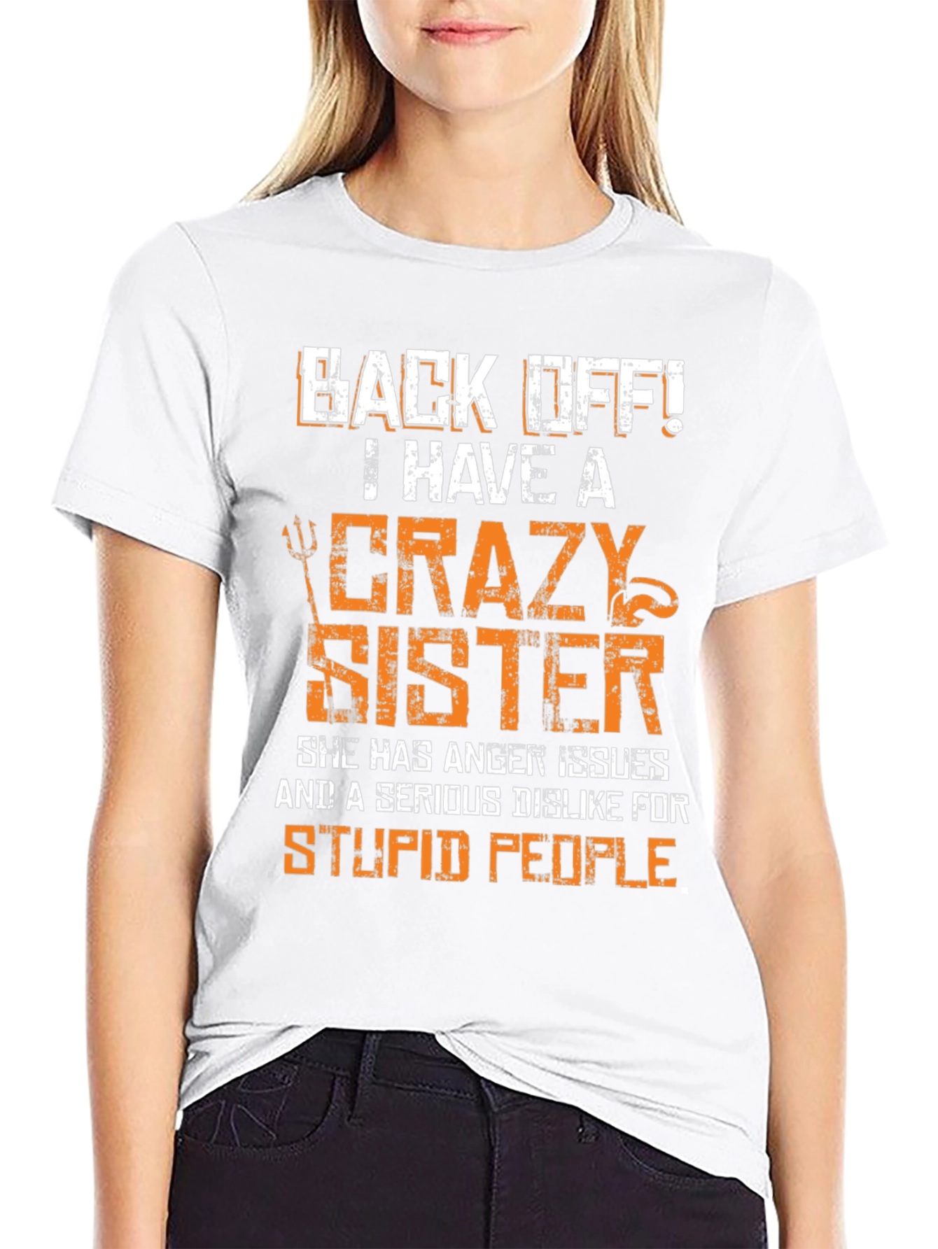 Crazy Sister Graphic Tee - Funny Novelty T-Shirt