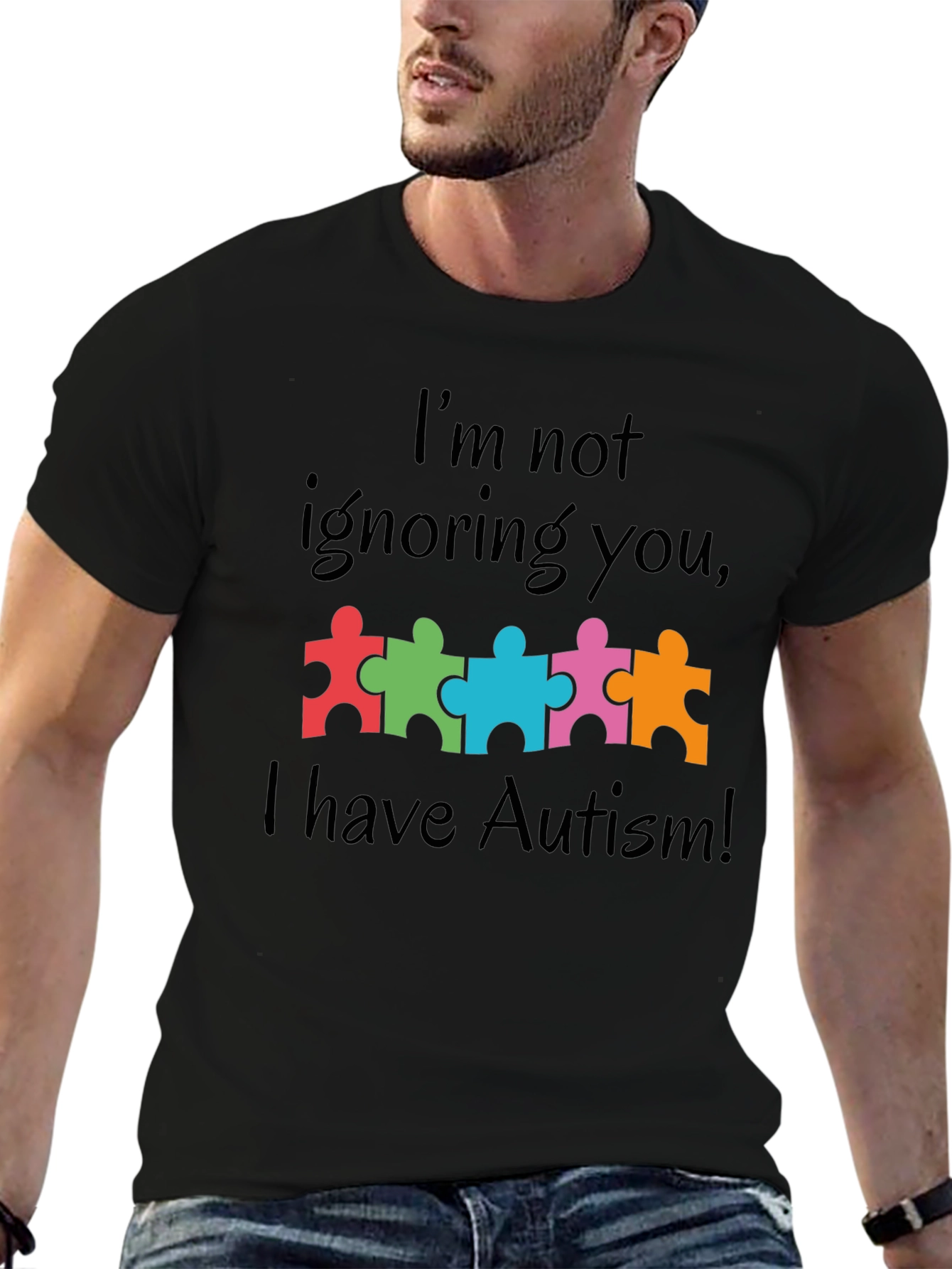 Autism Awareness T-Shirt - Puzzle Piece Design