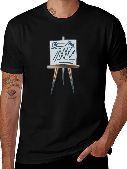Business Graph Tee - Trendy Casual Wear