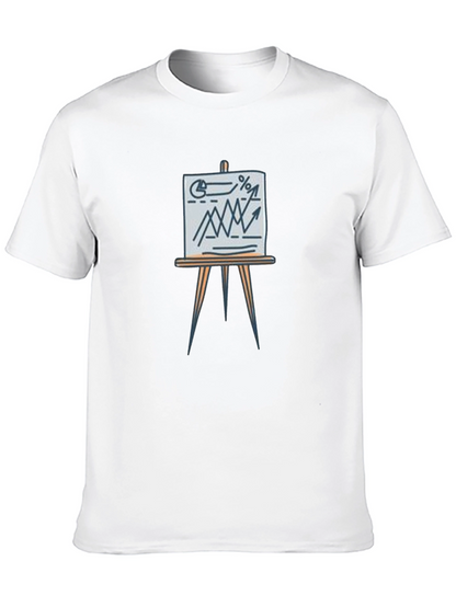 Business Graph Tee - Trendy Casual Wear