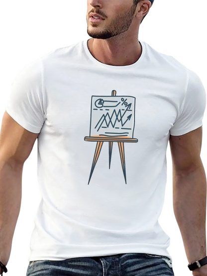 Business Graph Tee - Trendy Casual Wear