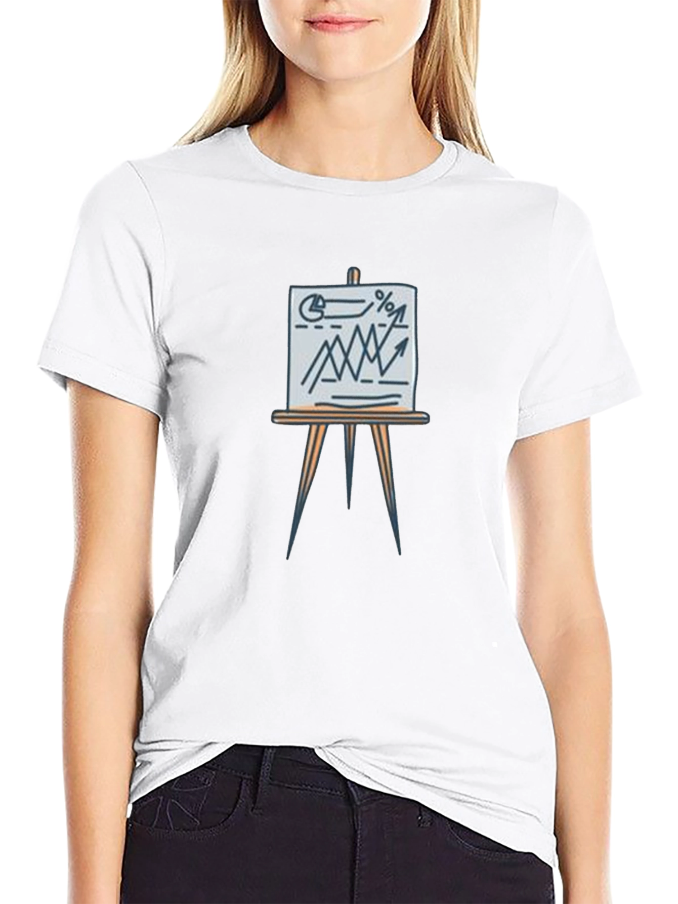 Business Graph Tee - Trendy Casual Wear