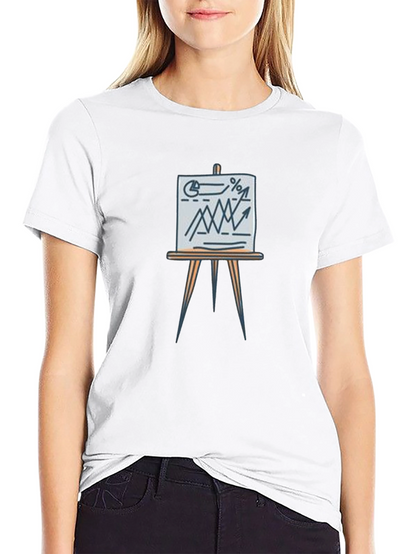 Business Graph Tee - Trendy Casual Wear