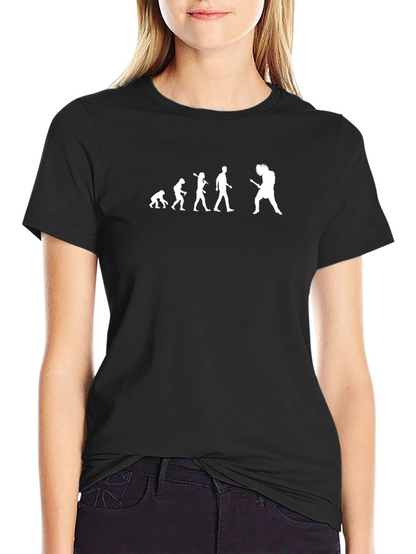 Evolution of Rock T-Shirt - Black Cotton Tee