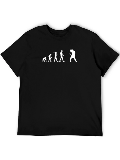 Evolution of Rock T-Shirt - Black Cotton Tee