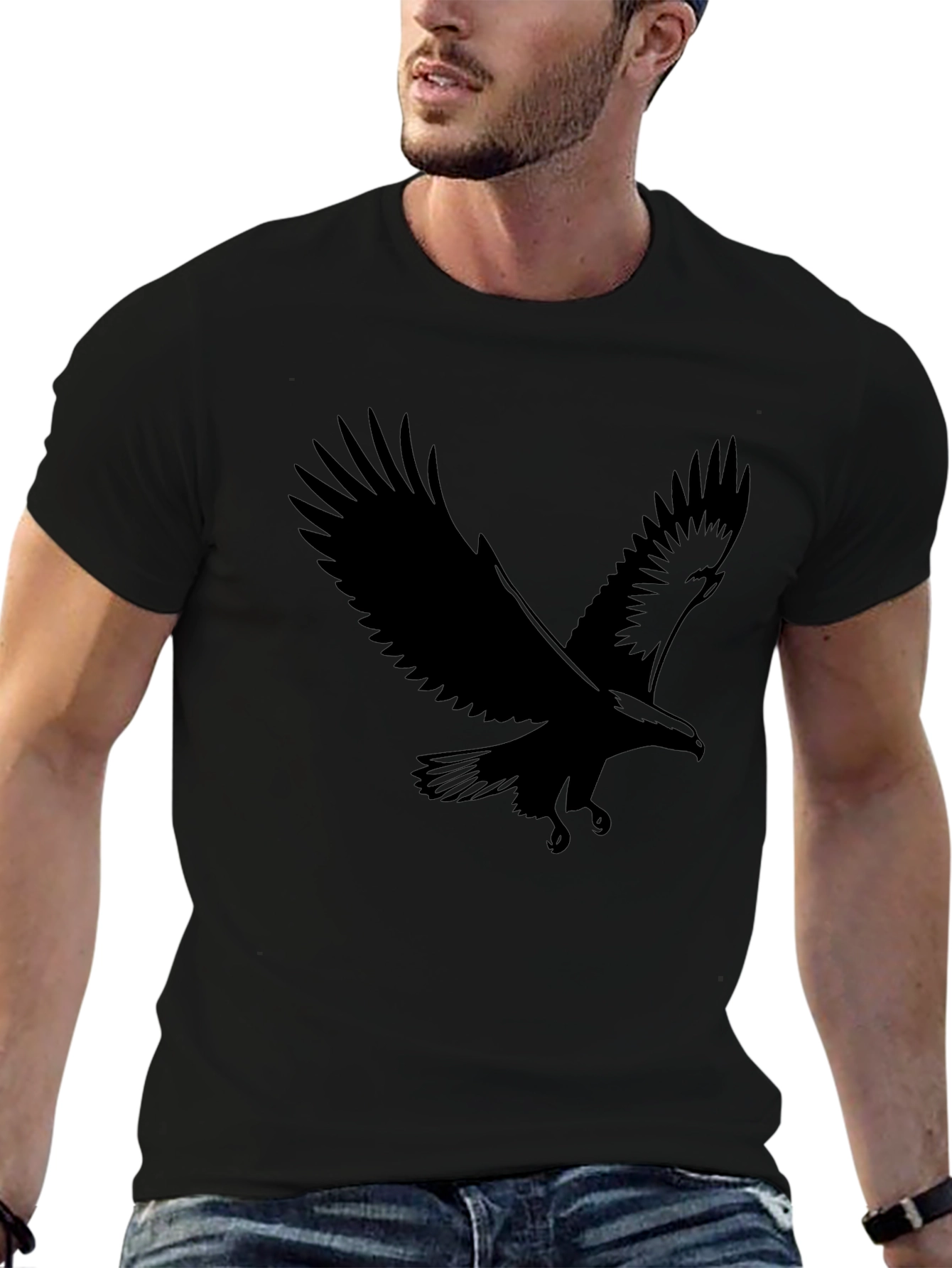 Black Eagle Graphic Tee - Mens Classic Fit