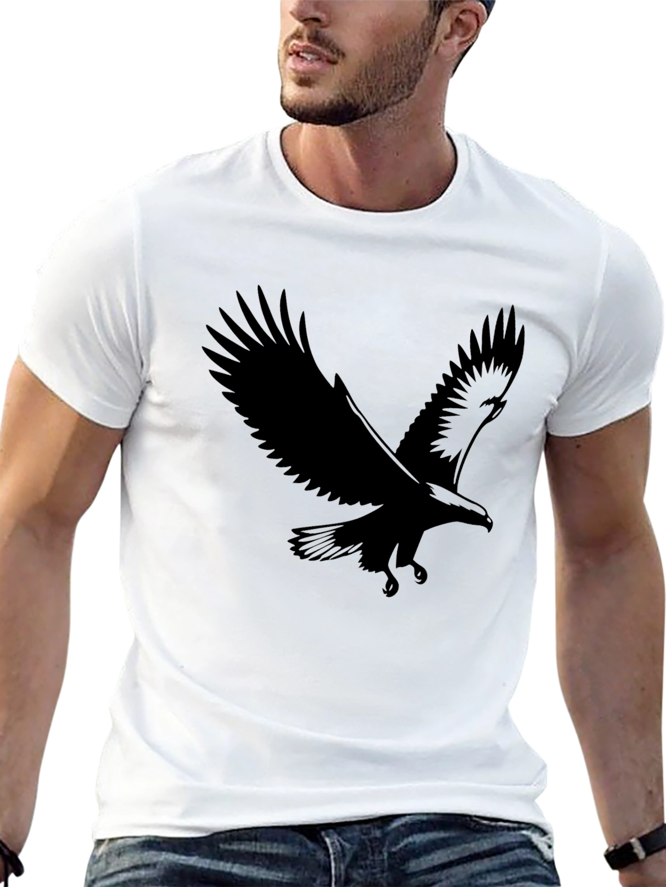 Black Eagle Graphic Tee - Mens Classic Fit