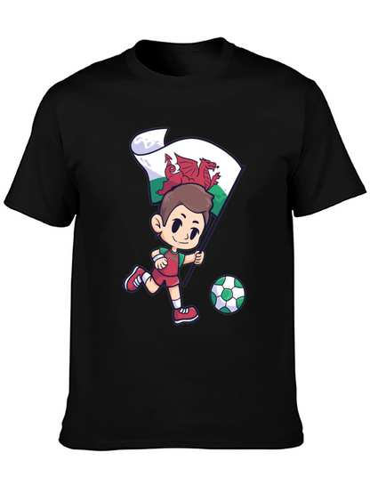 Wales Football Fan T-Shirt - Dragon Soccer